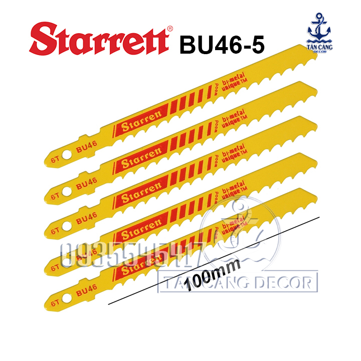 Bộ lưỡi cưa lọng gỗ Starrett BU46-5