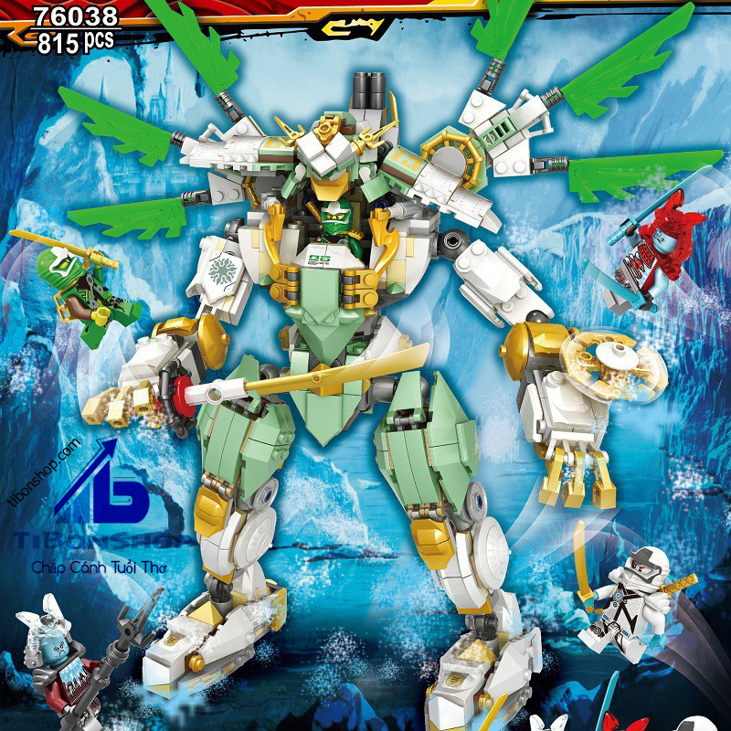 Lắp ráp Ninjago 2020-Rôbôt Titan Mecha của Ninja xanh lá