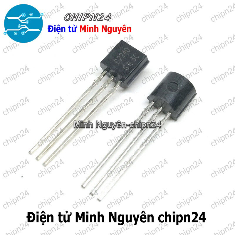 [5 con] (KT1) Transistor C2240 TO-92 NPN 0.1A 120V (2SC2240 2240) - HH005529