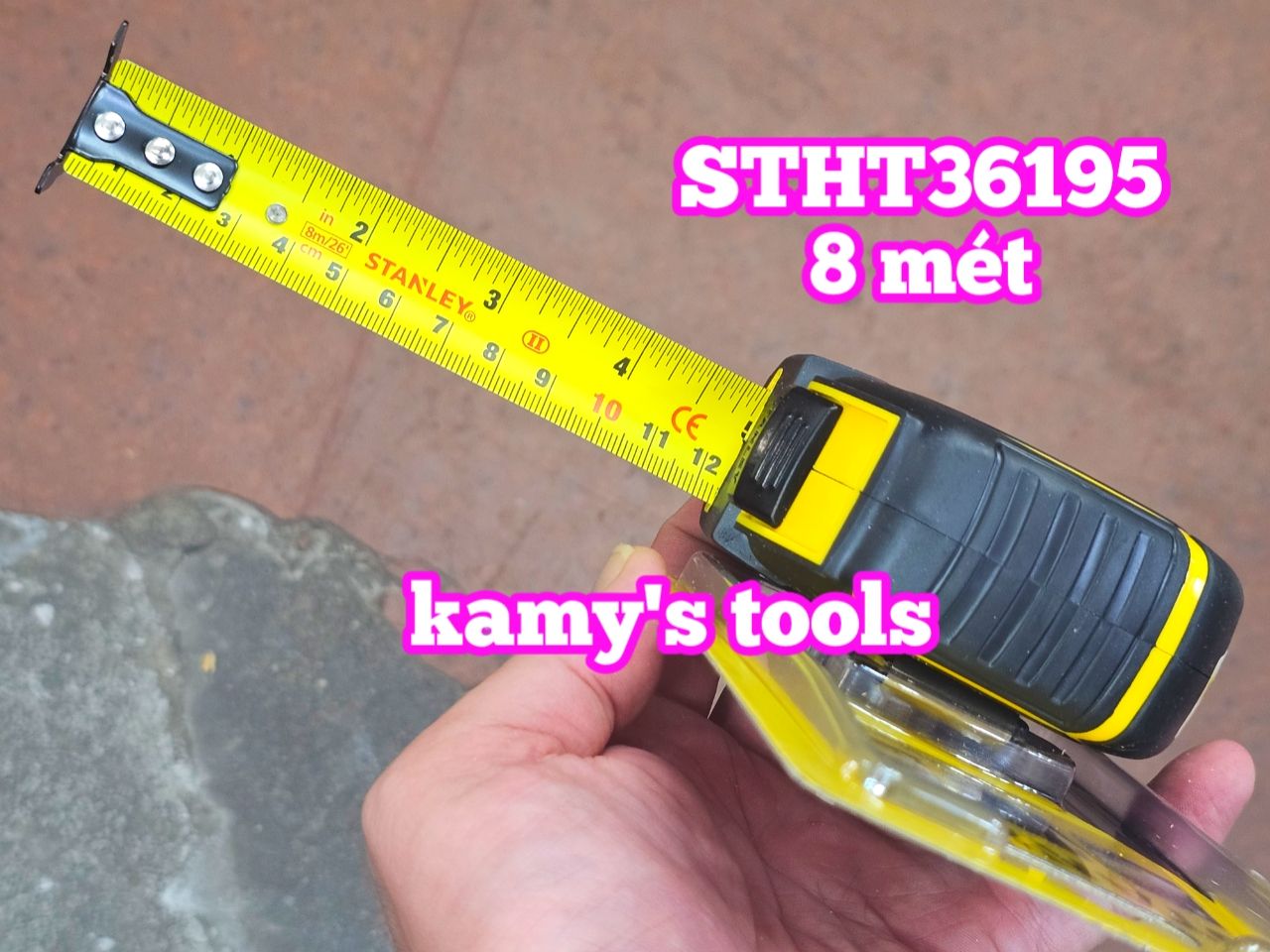 Thước Cuộn 8m Stanley Bản 25mm Tylon Stht36195 (Thước Dây 8m Thước Kéo 8m)