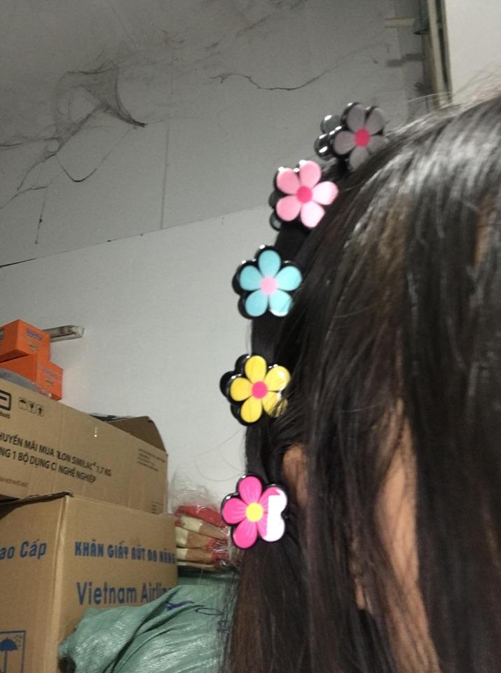 [HCM]Set 2 cặp tóc hoa mai cho bé