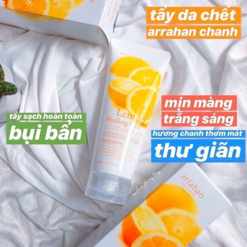 tẩy da chết arahan táo_cam