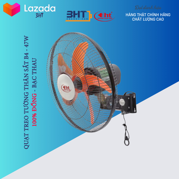 QUẠT TREO TƯỜNG THÂN SẮT B4-47W / 220V - MẪU SENKO
