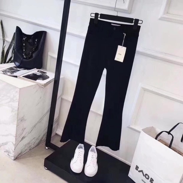 {Giá lẻ = sỉ} QUẦN BÒ LOE GẤU RÁCH SIÊU CO DÃN