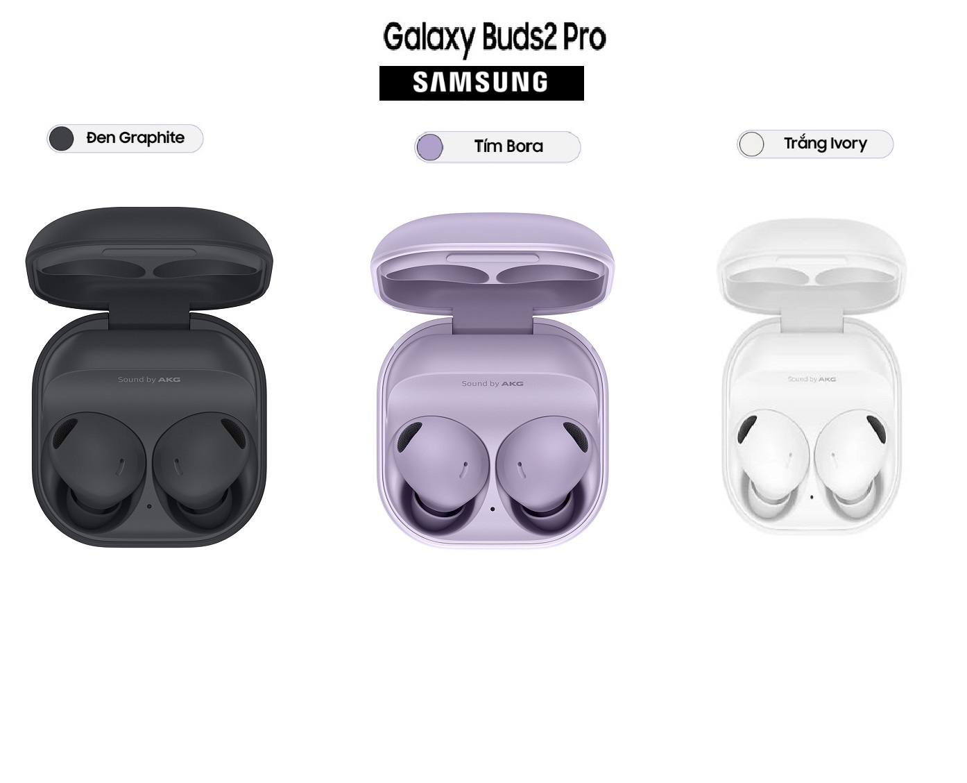 [Trả góp 0%]Tai nghe Bluetooth True Wireless Samsung Buds2Pro Hàng chính hãng