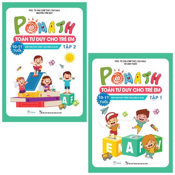 Fahasa - bộ pomath - toán tư duy cho trẻ em 10 - 11 tuổi