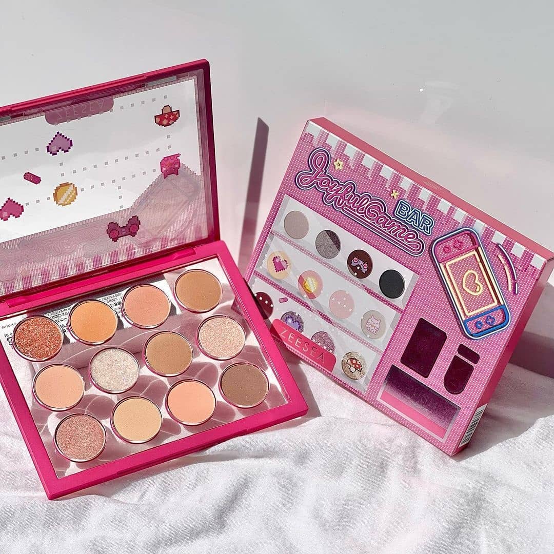 ZEESEA Bảng Phấn Mắt 12 Màu Vending Machine Eyeshadow Palette Pink Game Bar
