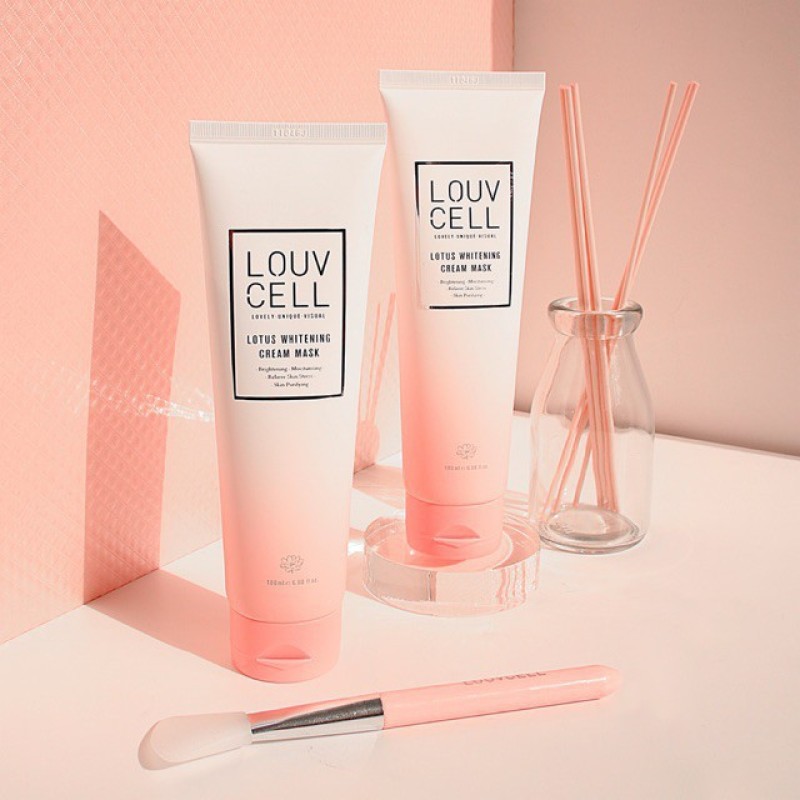 KEM DƯỠNG TRẮNG DA mặt Louv Cell Lotus Whitening Cream Mask 180ml Frorence86 Store