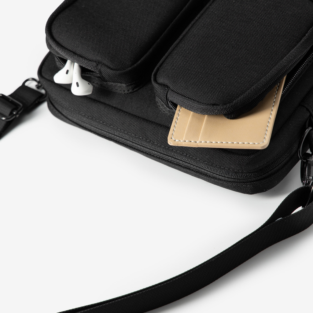 Túi đeo chéo Nam Nữ DIM Double Bag (Polyester Canvas chống thấm nước) - 4 màu
