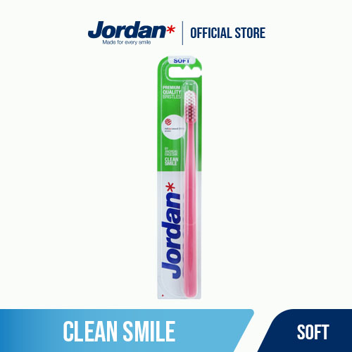 Bộ 2 Bàn chải đánh răng Jordan Clean Smile lông siêu mềm bảo vệ nướu nhạy cảm  - xuất xứ : Malaysia