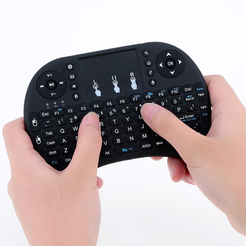 I8 Mini Wireless Keyboard Backlit 2.4G Air Mouse Remote Touchpad For TV Box PC