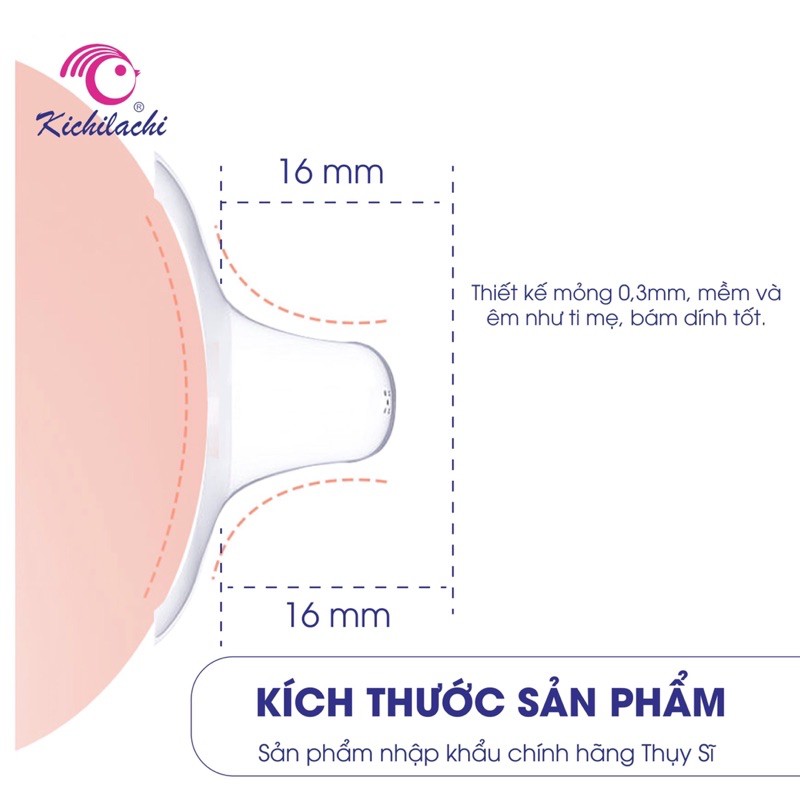 [HCM]Núm Trợ Ty Kichilachi ( Miếng Bảo Vệ Đầu Ty) 2 Chiếc/ Hộp