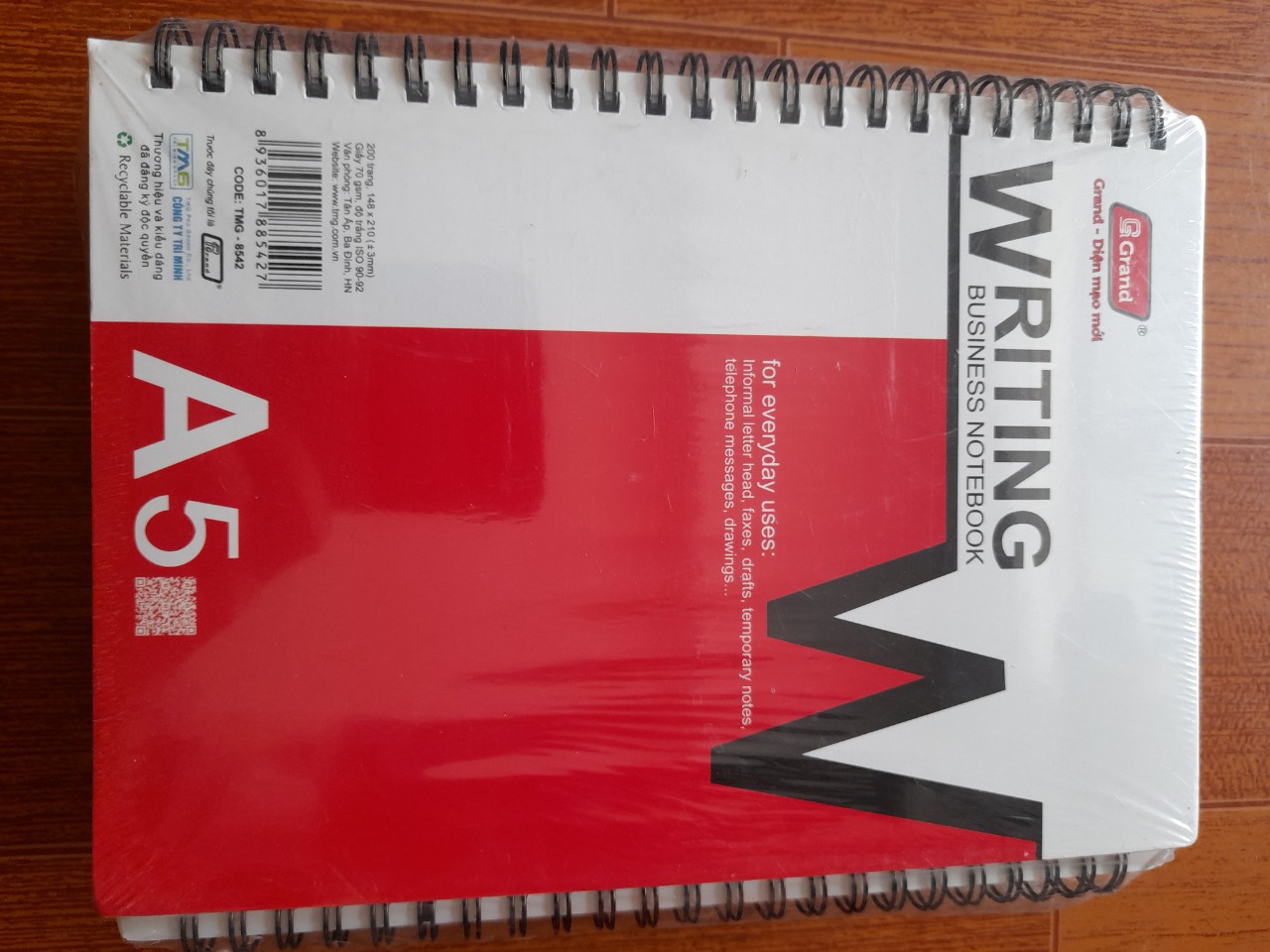 [HCM] Sổ lò xo A4/A5/A6 Pgrand  dày 200trang