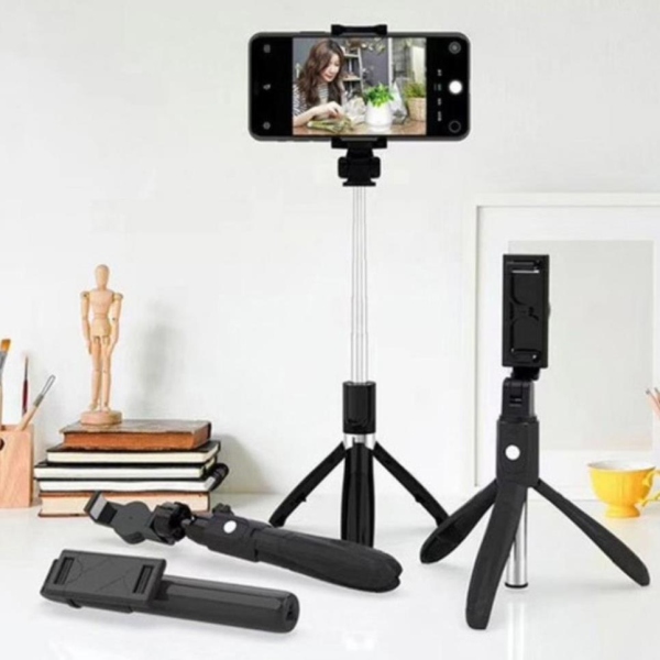 ●✣✢  Gậy Chụp Ảnh TAMBIGO,  Cây Chụp Hình Selfie Tự Sướng 3 Chân Bluetooth Tripod K07 có remote điều khiển .
