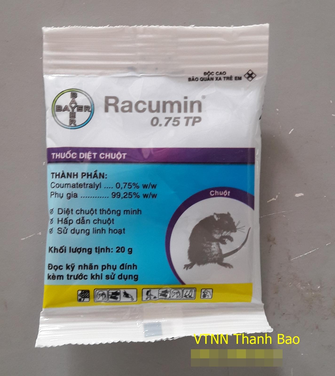Thuốc diệt chuột bayer Racumin 0.75TP 20gr
