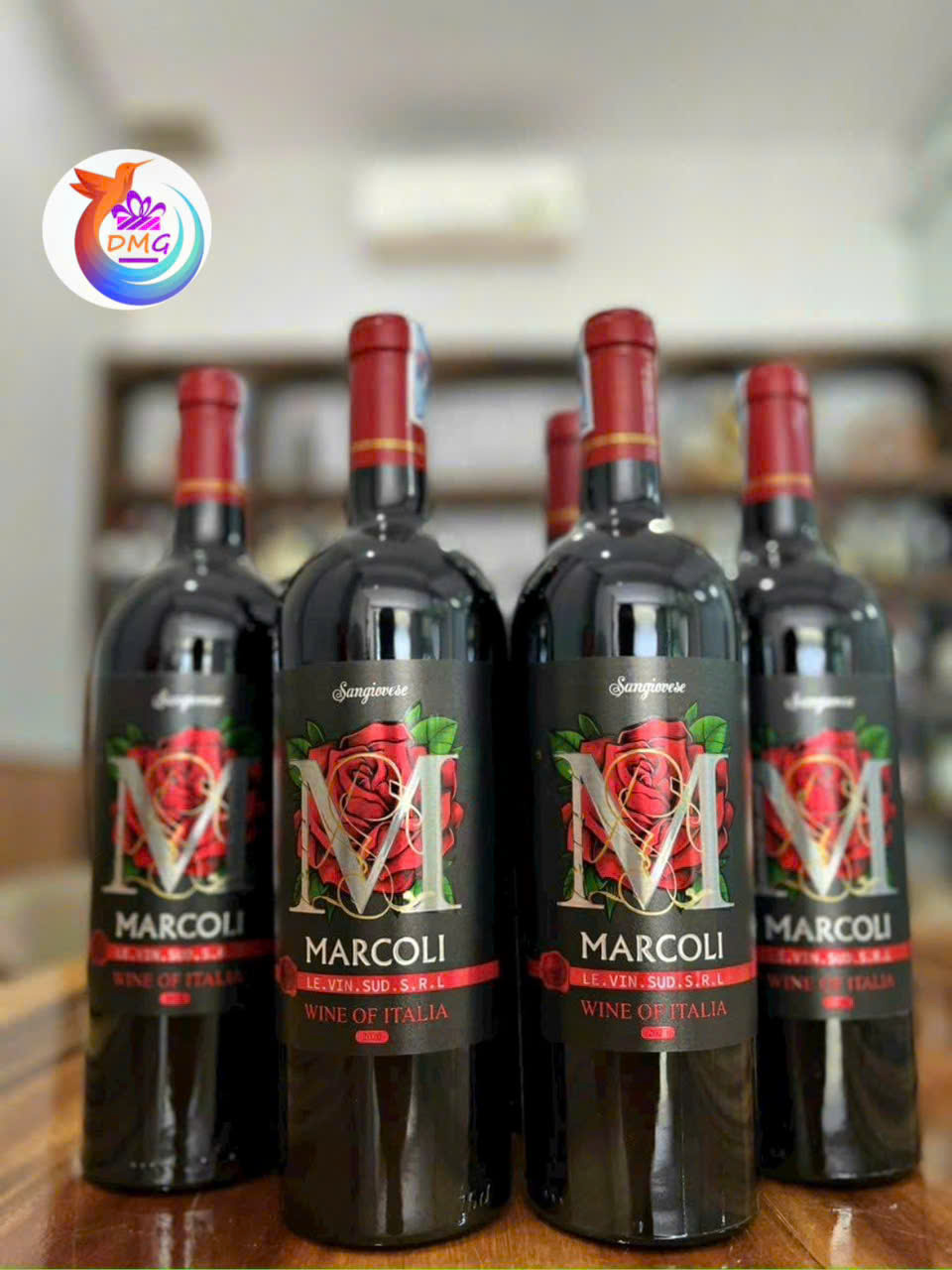 [NHẬP KHẨU] VANG ĐỎ (Ý) MARCOLI ROSSO - 750ML (14.7%) - DMG WINE