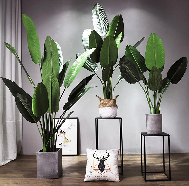 Cây chuối giả 1m6 kèm chậu