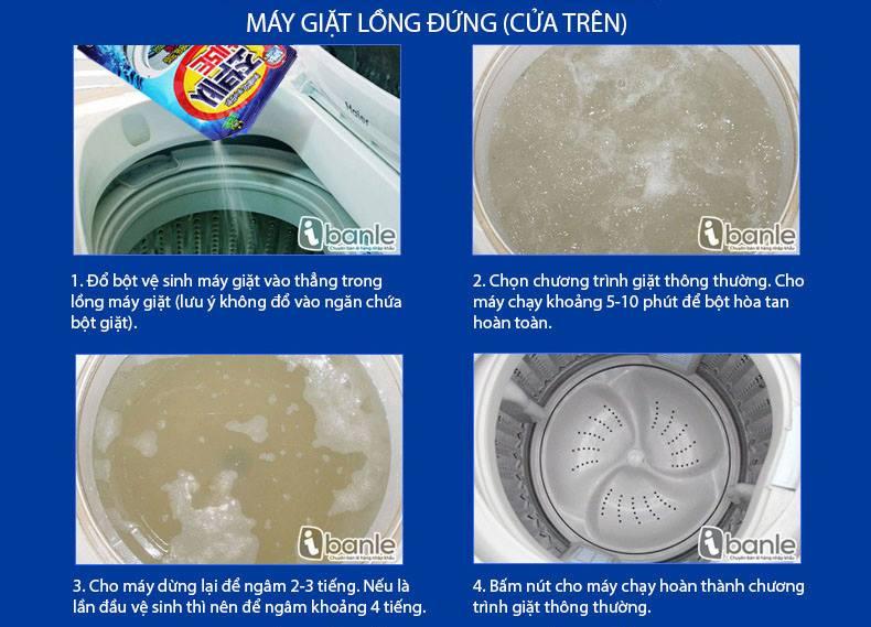 bột tẩy vệ sinh lồng máy gặt