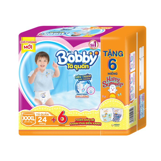 [TẶNG 6 MIẾNG TÃ ]TÃ QUẦN BOBBY XXXL24 MỚI
