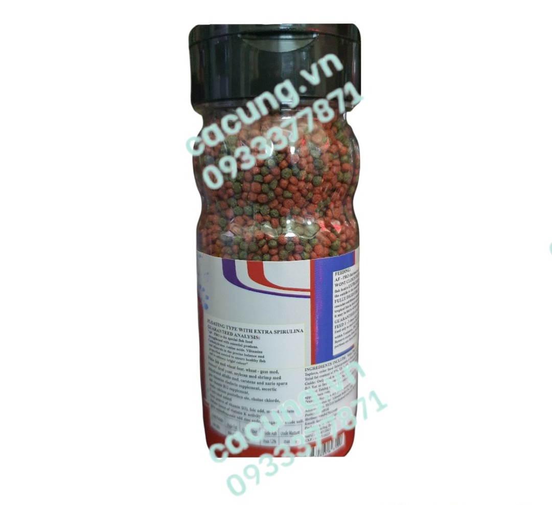 Thức Ăn Cá AF-PRO (Hủ 50g) Hạt Size Nhỏ - Thức Ăn Nổi Cho Cá Cảnh