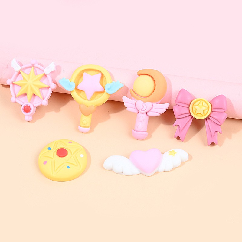 Charm (C548) slime/ Dụng Cụ Charm Trang Trí [Ko Keo & Nút] Thủy Thủ Mặt Trăng