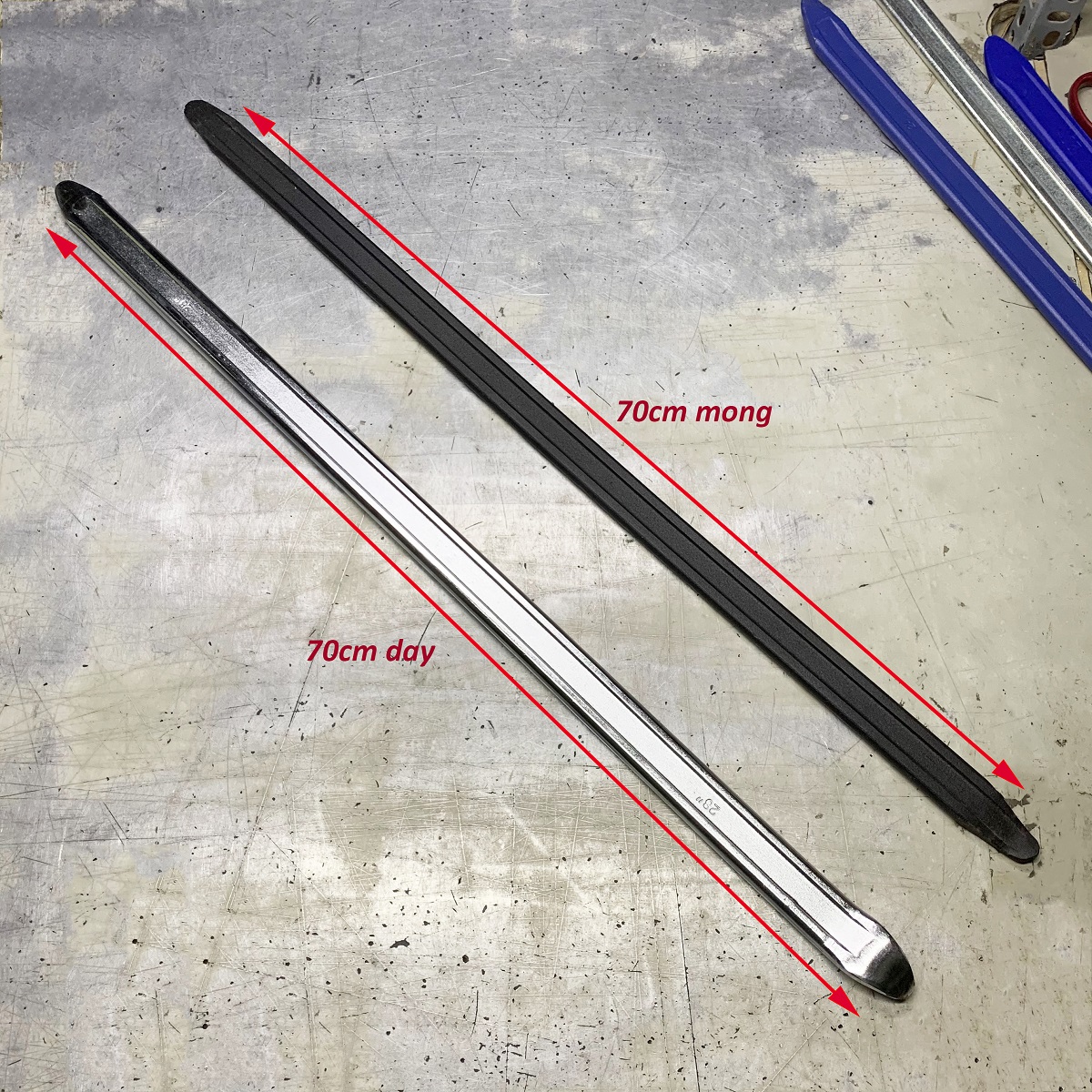 Cây nạy lốp móc lốp ô tô-xe máy, Lơ via móc lốp xe, cạy vỏ thép dày siêu bền cỡ 20-32''