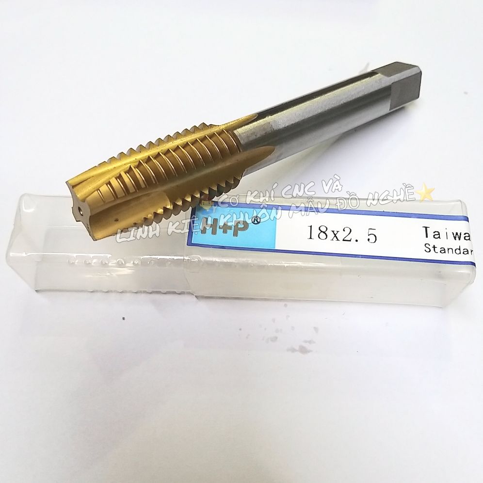 [HCM]Mũi Taro H+P Vàng Thẳng M18 x 2.5 (Vàng)
