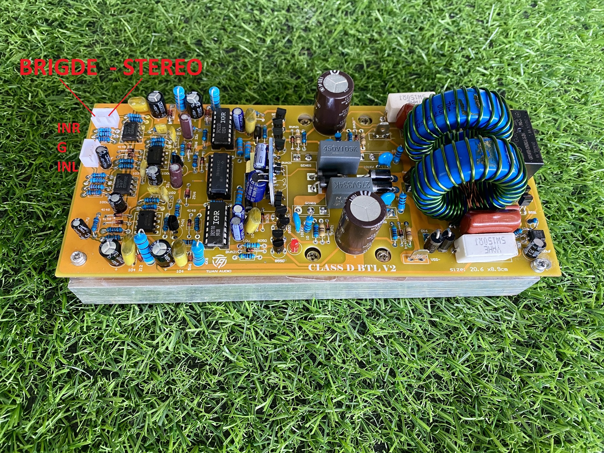 Mạch công suất class d 2 kênh có btl