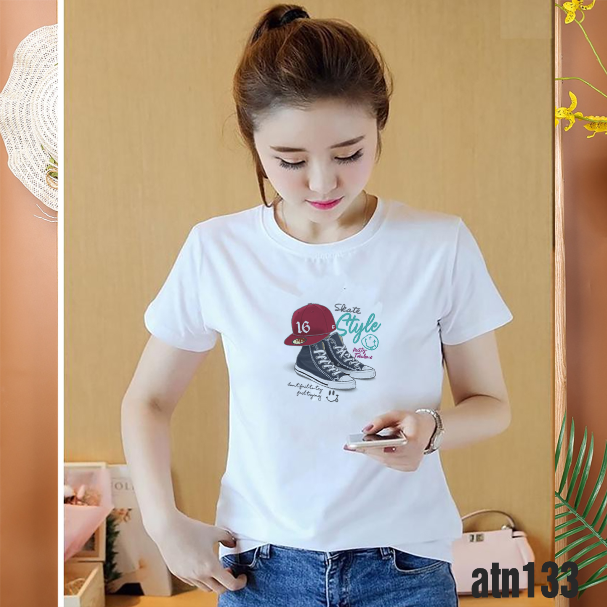 áo thun nữ in hình cá tính