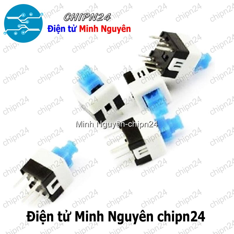 [5 cái] (F83) Nút nhấn 6 chân 7x7mm Tự Giữ - HH003633