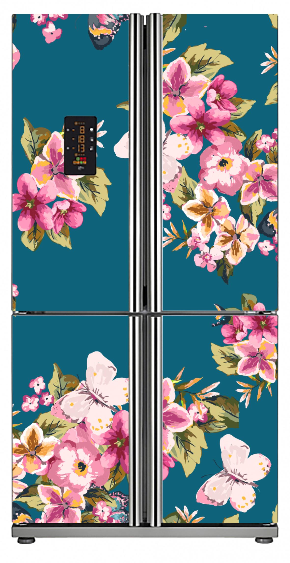 [HCM]Decal dán tủ lạnh 4 cánh