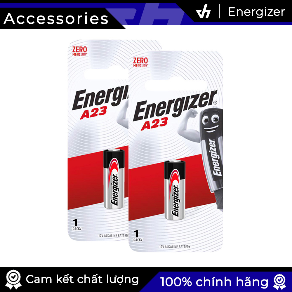 2 Pin Energizer A23 BP1 Alkaline 12V - Pin Chuông cửa, Điều khiển, Thiết bị báo động và cảm biến