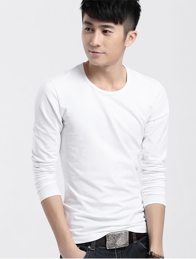 Áo thun nam body tay dài thun cotton co dãn