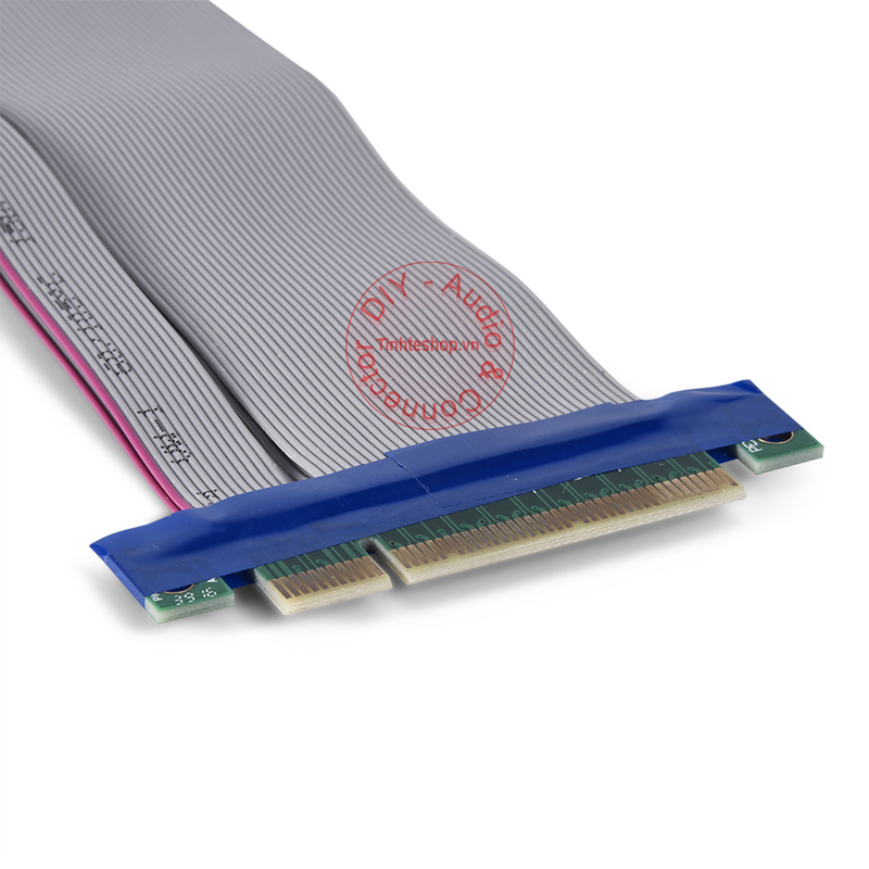 Dây cáp riser nối dài mở rộng khe cắm PCI-E 8X cho PC Máy tính để bàn 18.5Cm