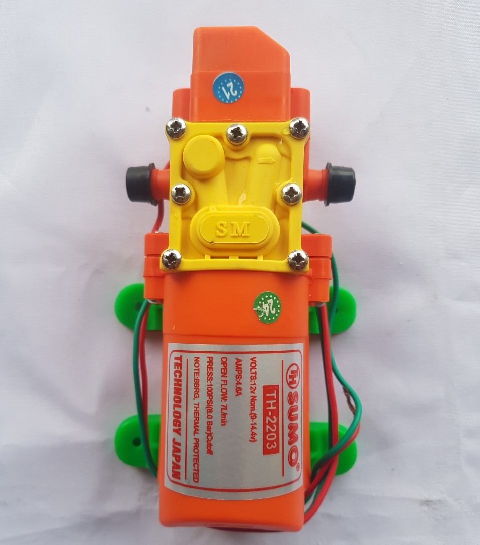 Máy bơm mini 12v 4,6a - máy bơm sumo 12v60w công suất 7l/phút