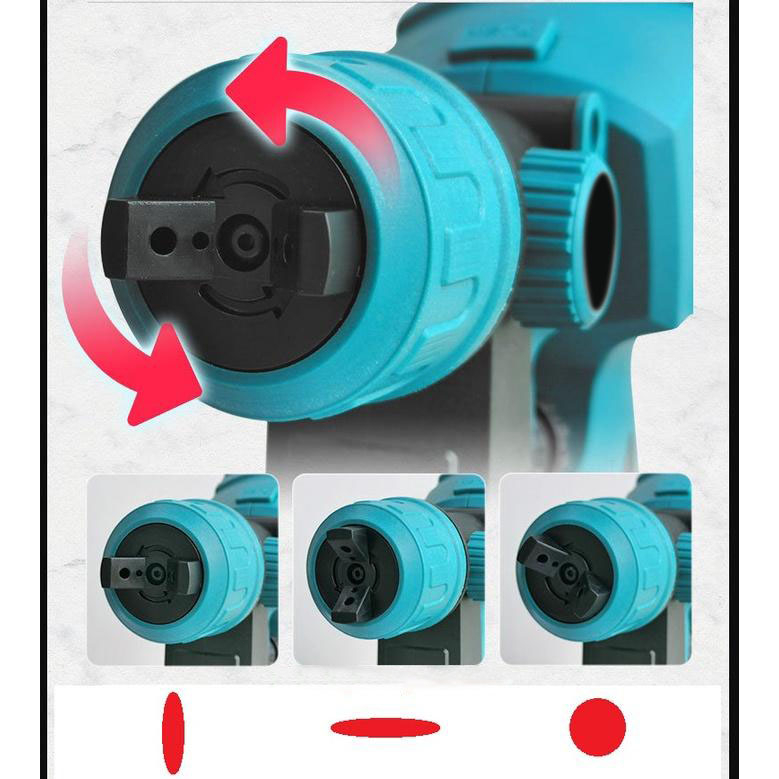 Máy Phun sơn dùng pin phổ thông Makita 4cm - Máy Phun Sơn Starker Chính Hãng - 2 chế độ phun