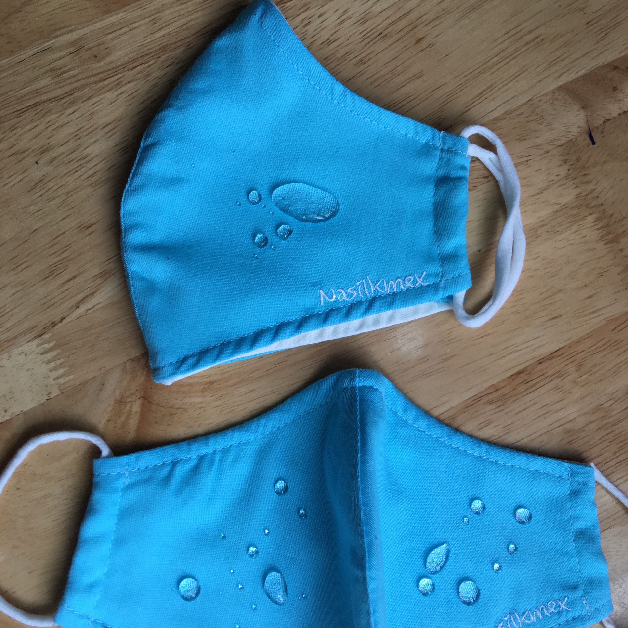 Khẩu trang vải chống nước đi mưa, kháng khuẩn 3 lớp Dệt Lụa Nam Định