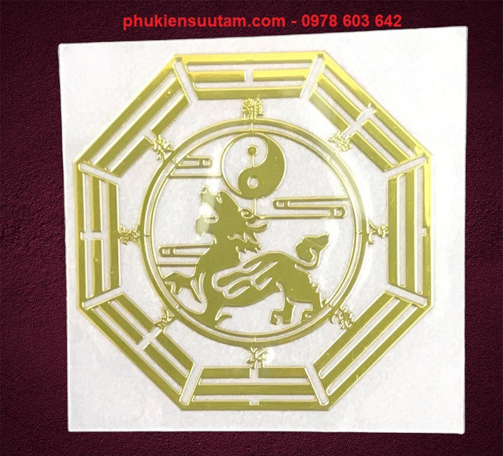 Miếng Dán Hình Tỳ Hưu Bát Quái Tròn - SP006183