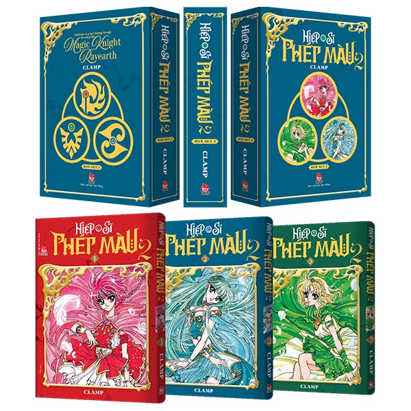 Truyện tranh - boxset hiệp sĩ phép màu - box i và box ii - magic knight rayearth - clamp - nxb kim đồng
