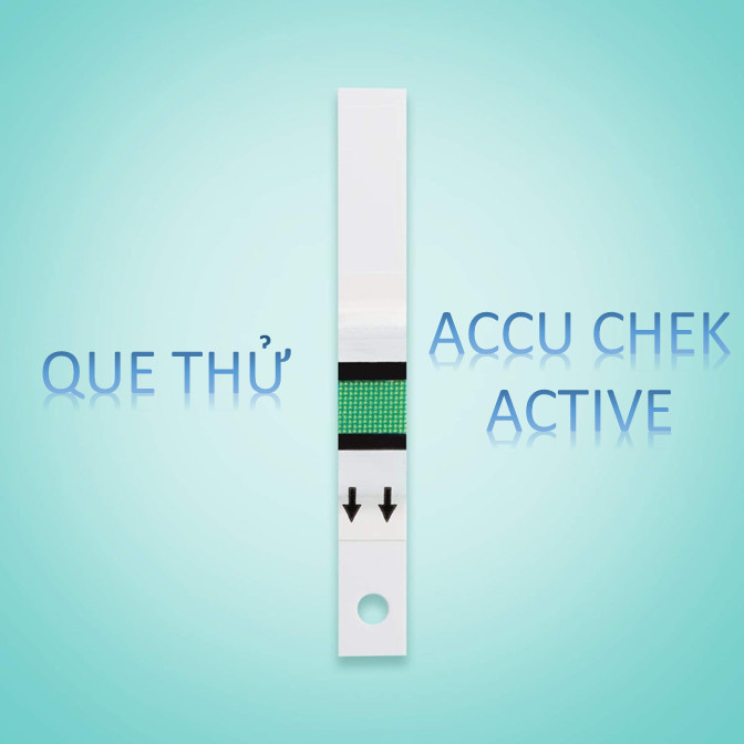 Que thử đường huyết Accu-Check Active lọ 25 que