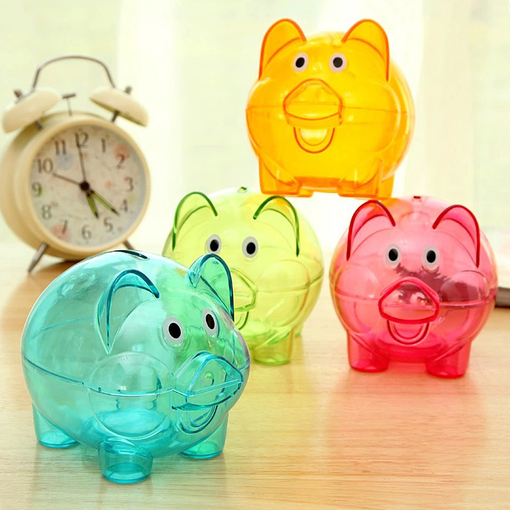 Hộp Nhựa Trong Suốt Hình Chú Heo Dễ Thương Cho Bé Gái Hộp Đựng Tiền Đồ Chơi Heo Đất Cho Bé Gái Libaby