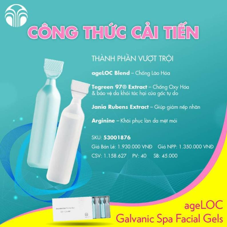 [HCM]Gel Galvanic Facial Nuskin Biggel 30 cặp