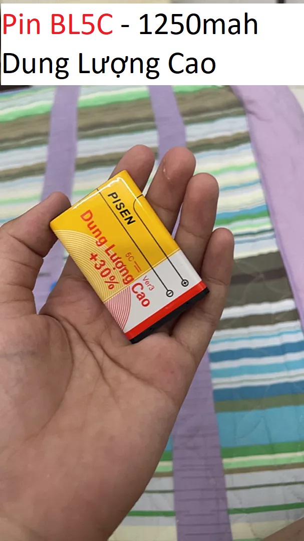 [HCM]Pin nokia BL-5C dùng cho (1280 1315 1255 1112 1110i 1108 1101 1100c 1100...v...v....)