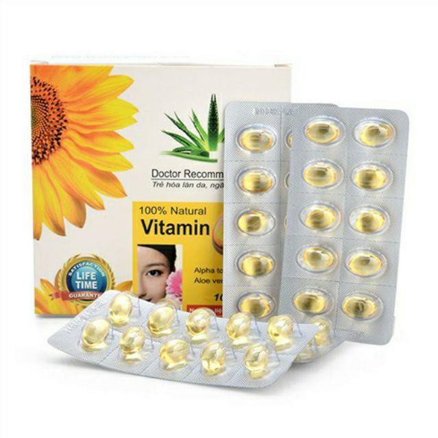 HCM](SP CHÍNH HÃNG) Vitamin E 400 Đẹp da sáng da chống lão hoá da ...