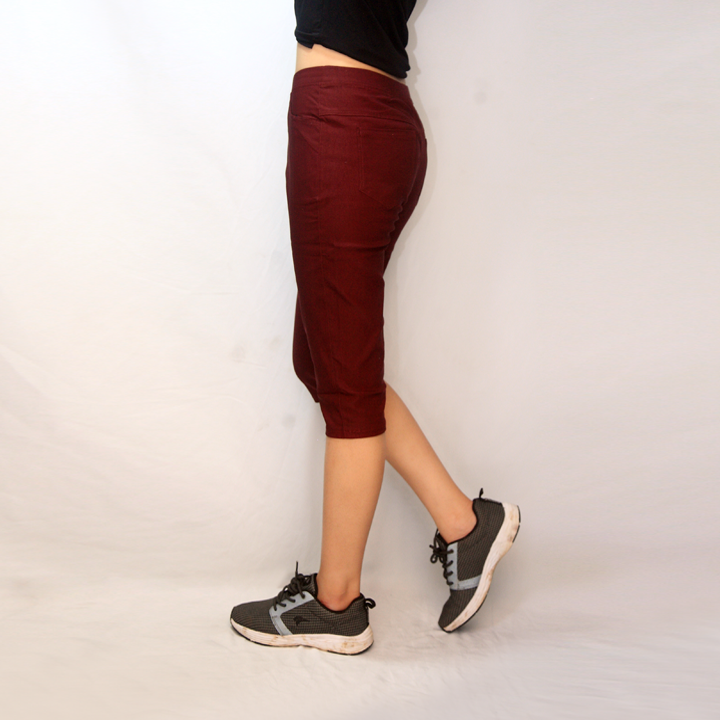 quần short lửng kaki co giãn nữ