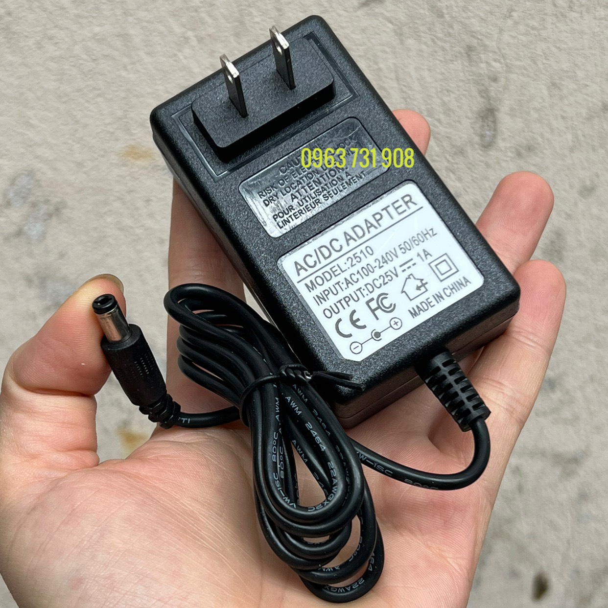 Adapter nguồn 25v 1A (1000MA) loại tốt