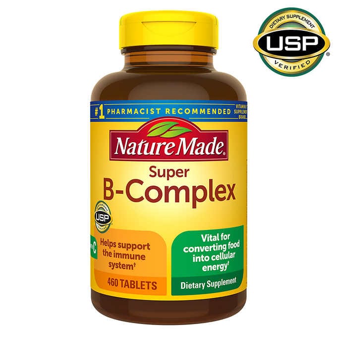 [HCM]Viên bổ sung vitamin B Nature Made Super B-Complex 460 Tablets