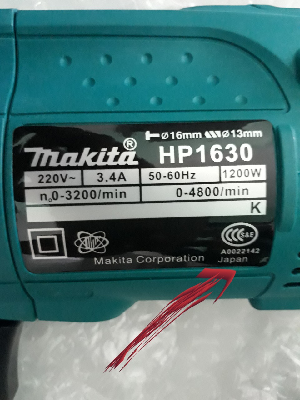 Máy khoan cầm tay makita chính hãng (mẫu 2024) hàng loại 1. Máy khoan điện Makita HP 1630 có khoan búa - khoang tường - máy đục bê tông - máy khoan gỗ - máy khoan sắt - khoan lõi đồng 100%