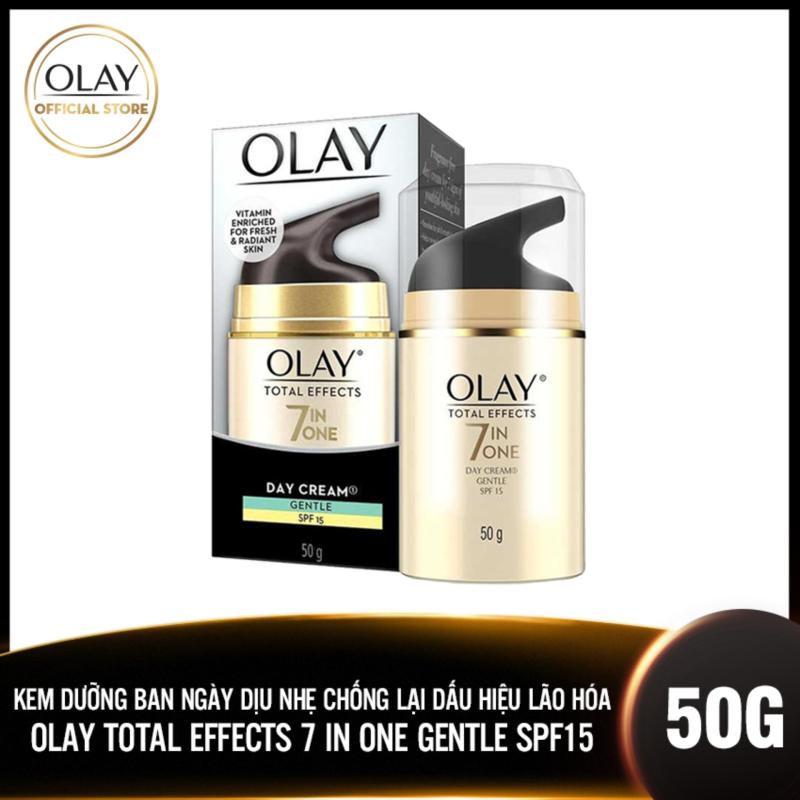 Kem dưỡng da ban ngày dịu nhẹ chống lại 7 dấu hiệu lão hóa Olay Total Effects 7 In One Day Cream Gentle SPF15 50g nhập khẩu