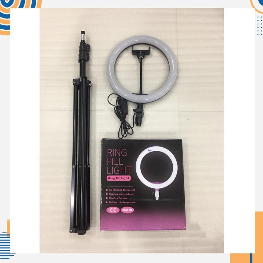 Đèn livestream 26cm kèm 2 kẹp điện thoại